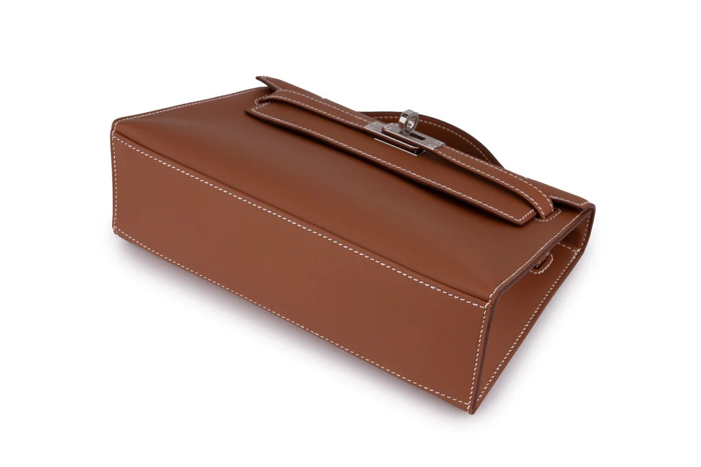 Hermès Kelly Pochette Swift Gold PHW