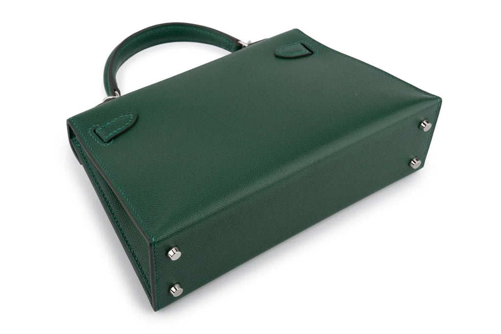 Hermès Mini Kelly Veau Madame Vert Moyen PHW
