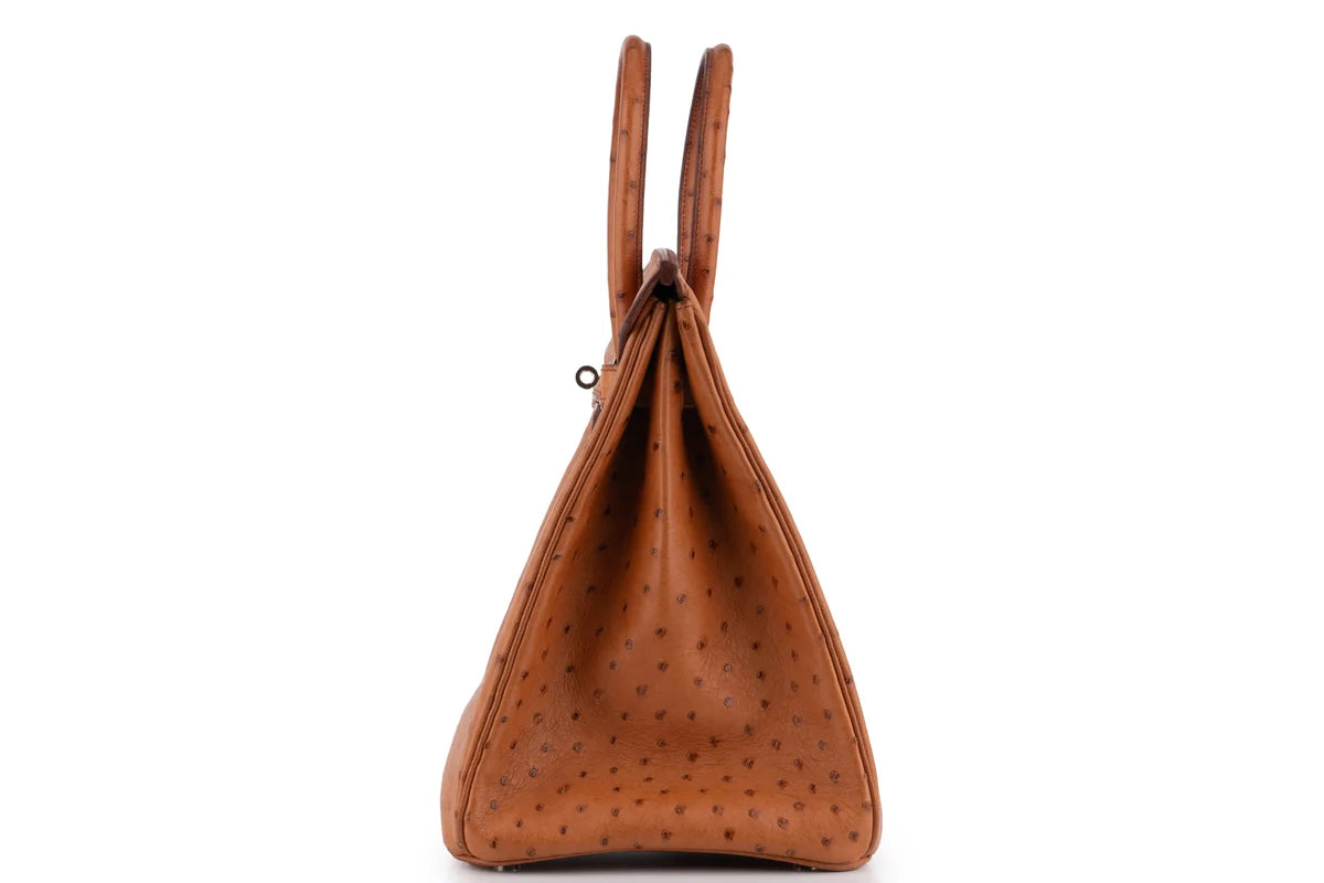 Hermès Birkin 35 Ostrich Cognac PHW