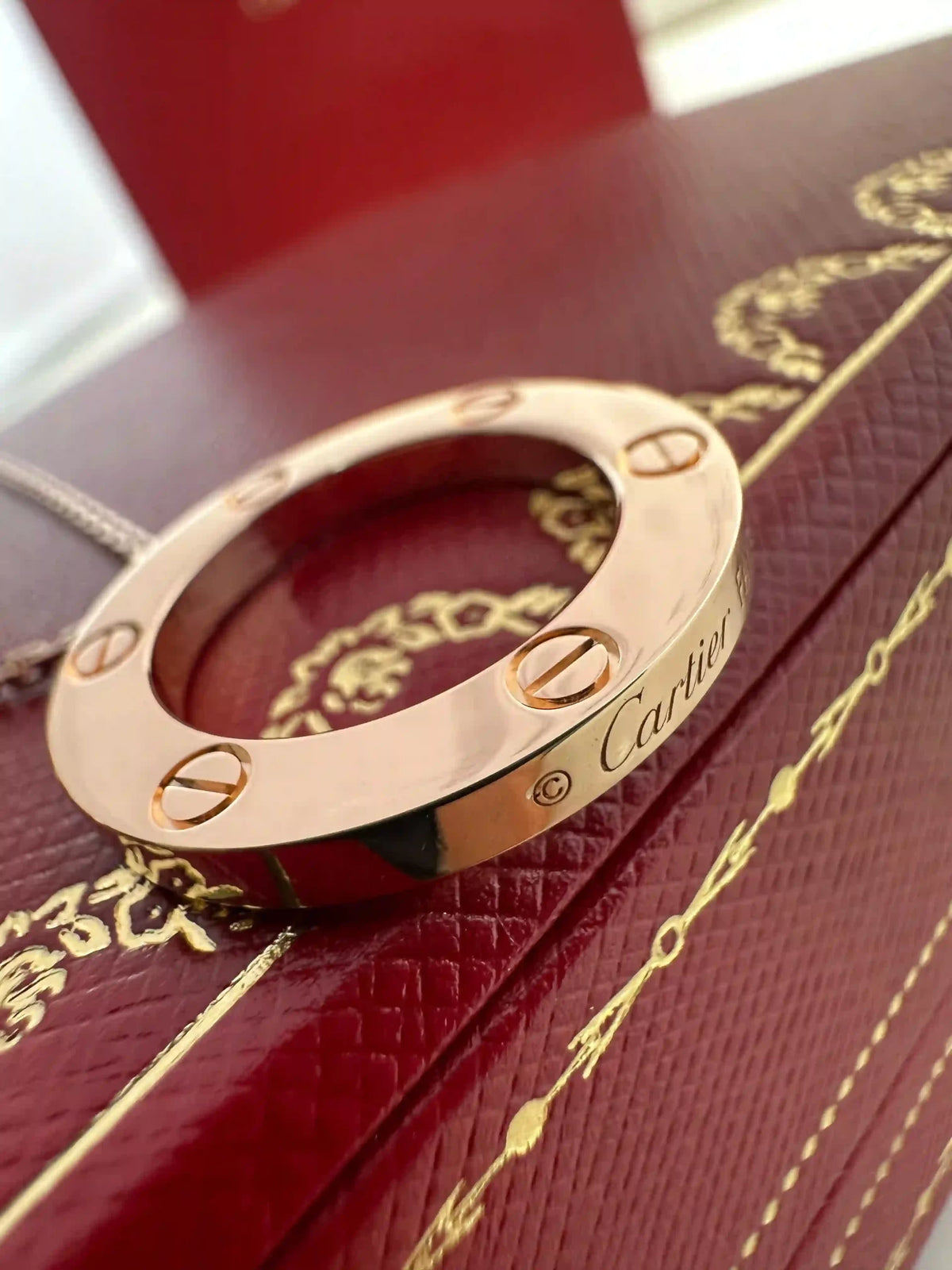 Cartier Love Necklace Pendant Rose Gold
