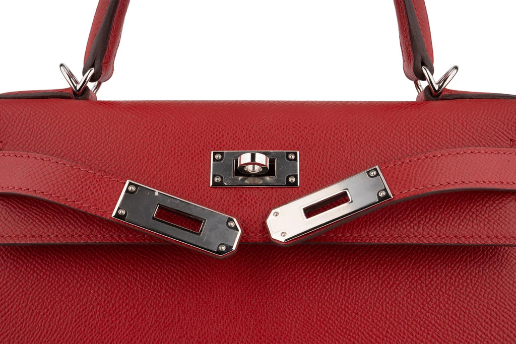 Hermès Kelly 28 Epsom Rouge Piment PHW