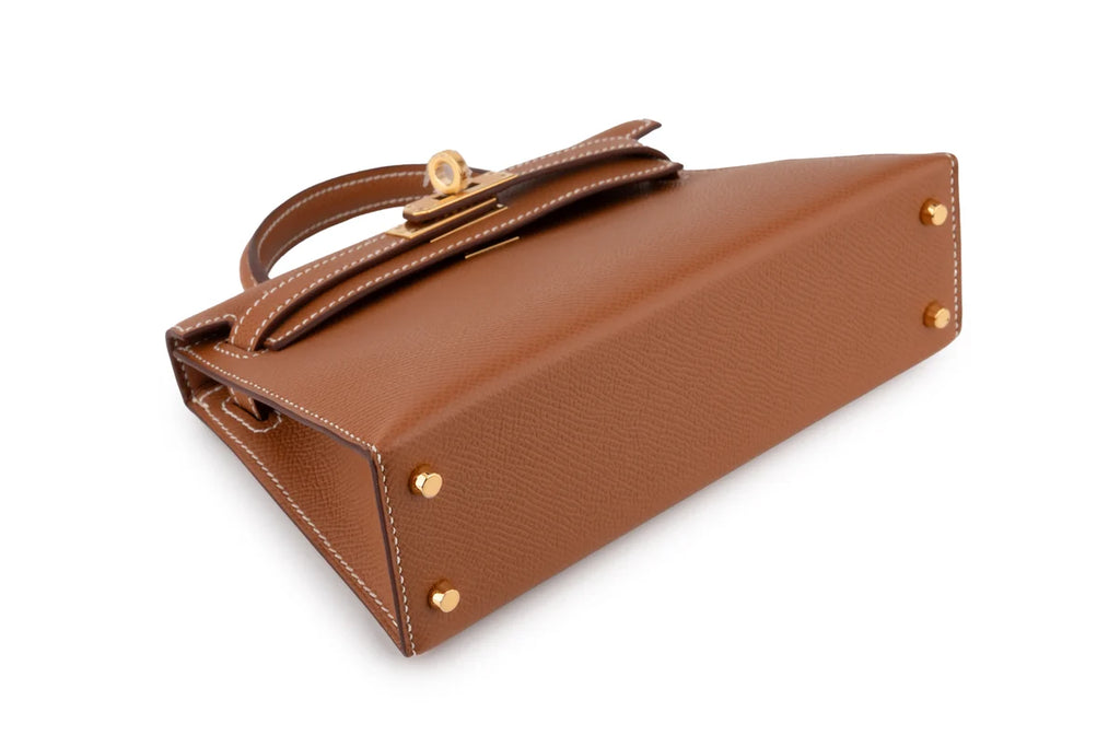 Hermès Mini Kelly Epsom Gold GHW