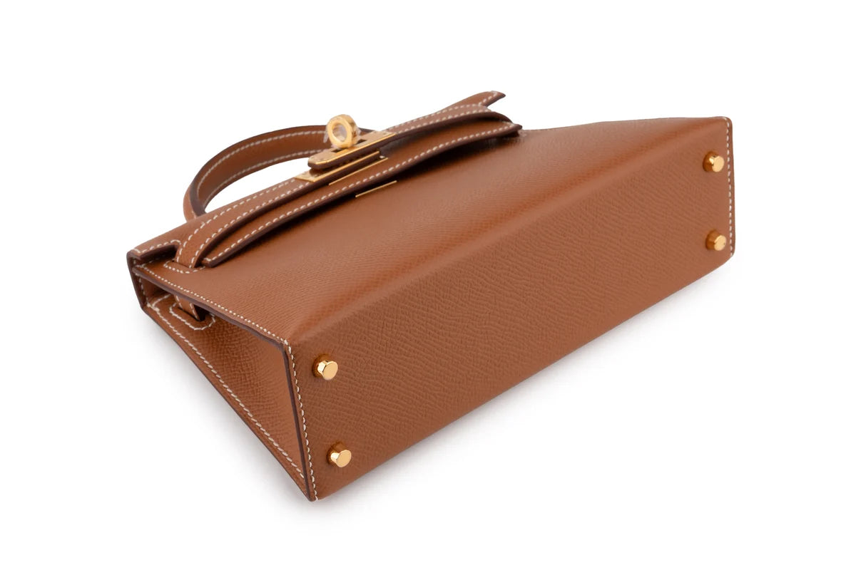 Hermès Mini Kelly Epsom Gold GHW