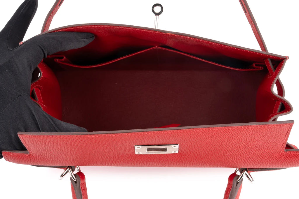 Hermès Kelly 28 Epsom Rouge Piment PHW