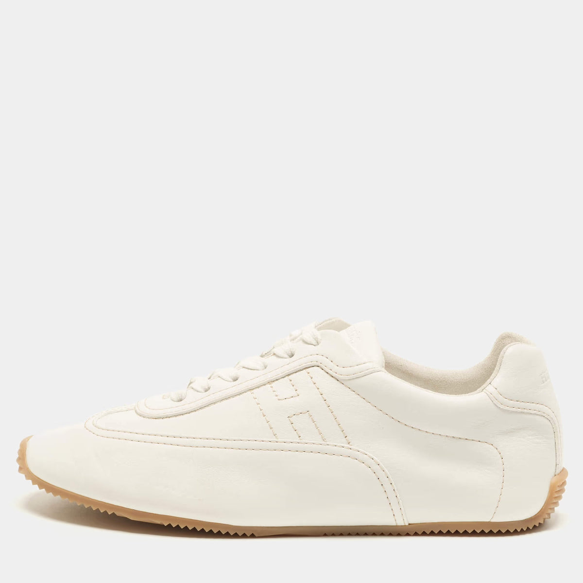 Hermès Master Size 39.5 White Leather Veau Souple Low Top Sneakers