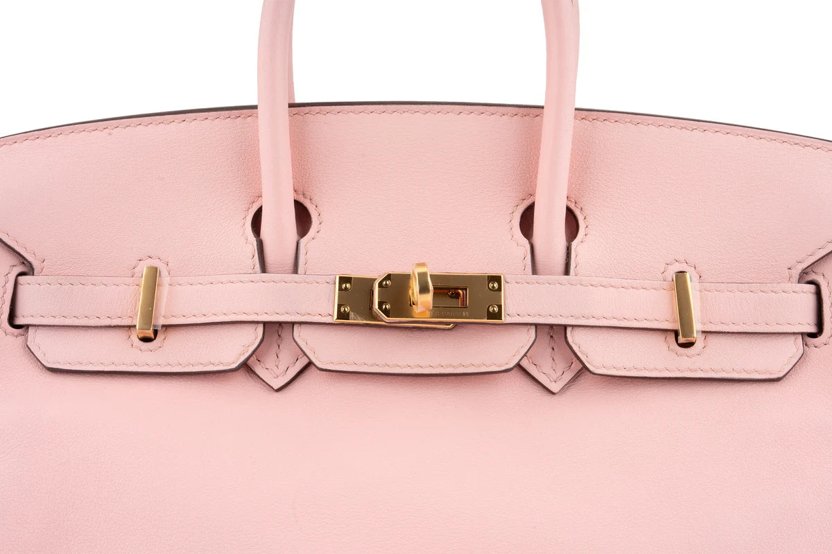 Hermès Birkin 25 SWIFT Rose Sakura GHW