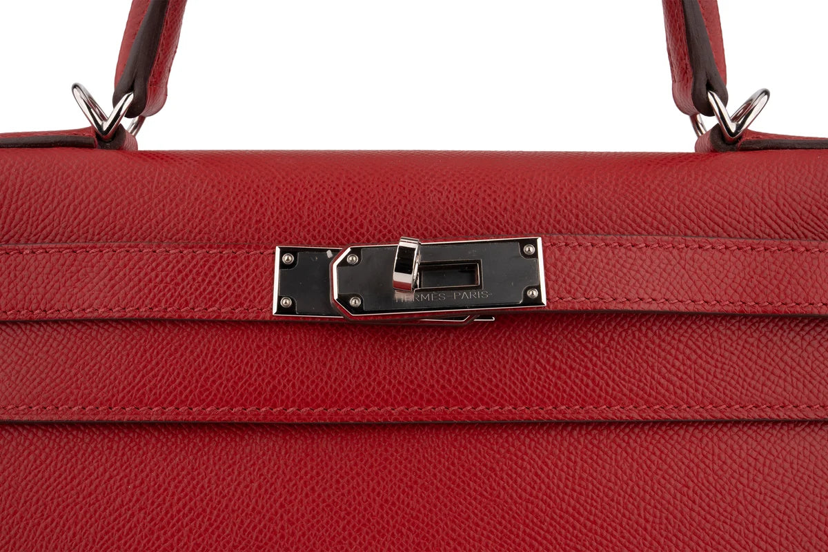 Hermès Kelly 28 Epsom Rouge Piment PHW