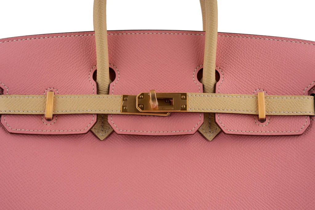 Hermès Birkin 25 Epsom Rose Confetti / Jaune Poussin BGHW