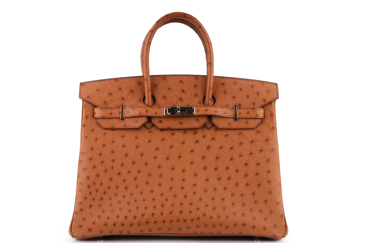 Hermès Birkin 35 Ostrich Cognac PHW