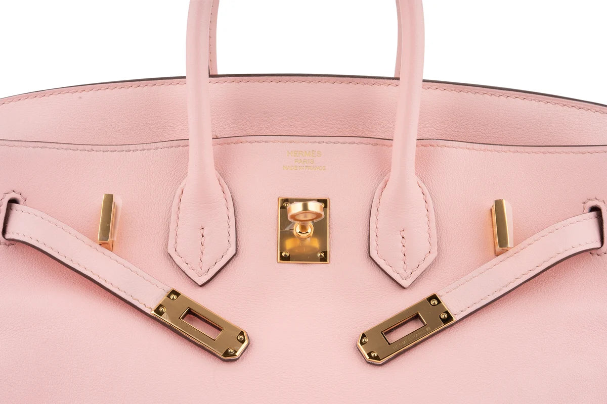 Hermès Birkin 25 SWIFT Rose Sakura GHW