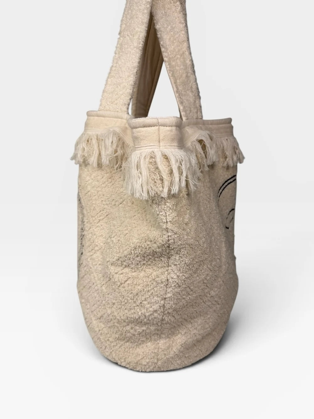 CHANEL BEACH BAG IN CREAM TOWELLING