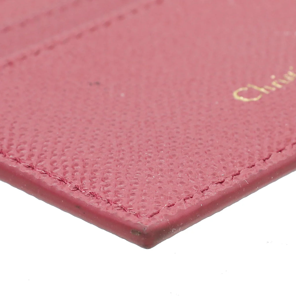Christian Dior Pink 30 Montaigne Card Holder