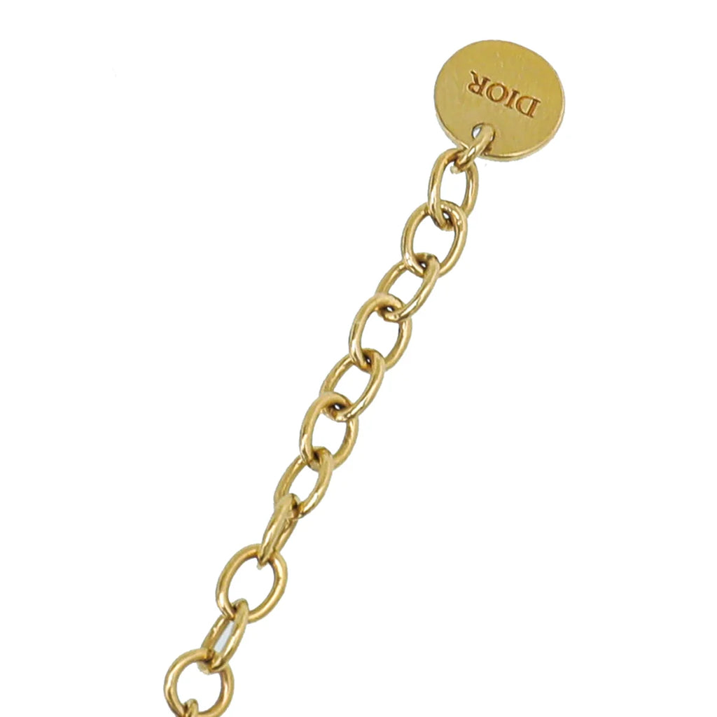 Christian Dior Gold Tone CD Star Crystal Bracelet