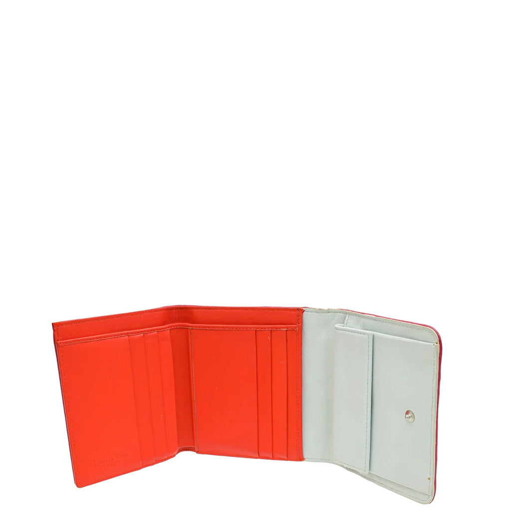 Christian Dior Tricolor Mania Compact Wallet