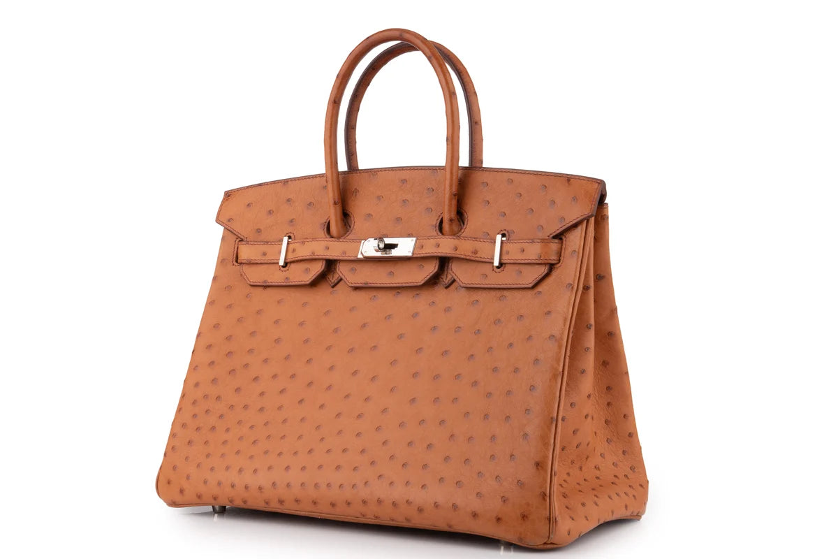 Hermès Birkin 35 Ostrich Cognac PHW