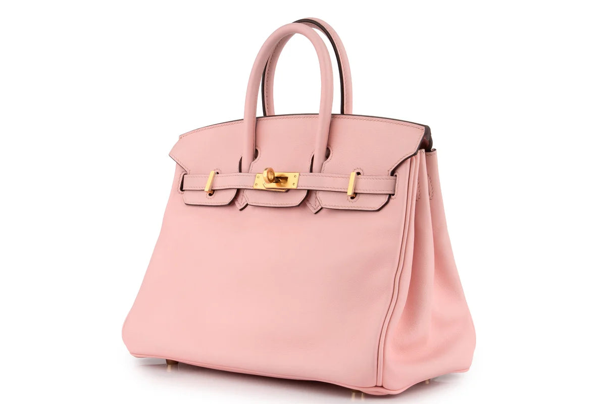 Hermès Birkin 25 SWIFT Rose Sakura GHW