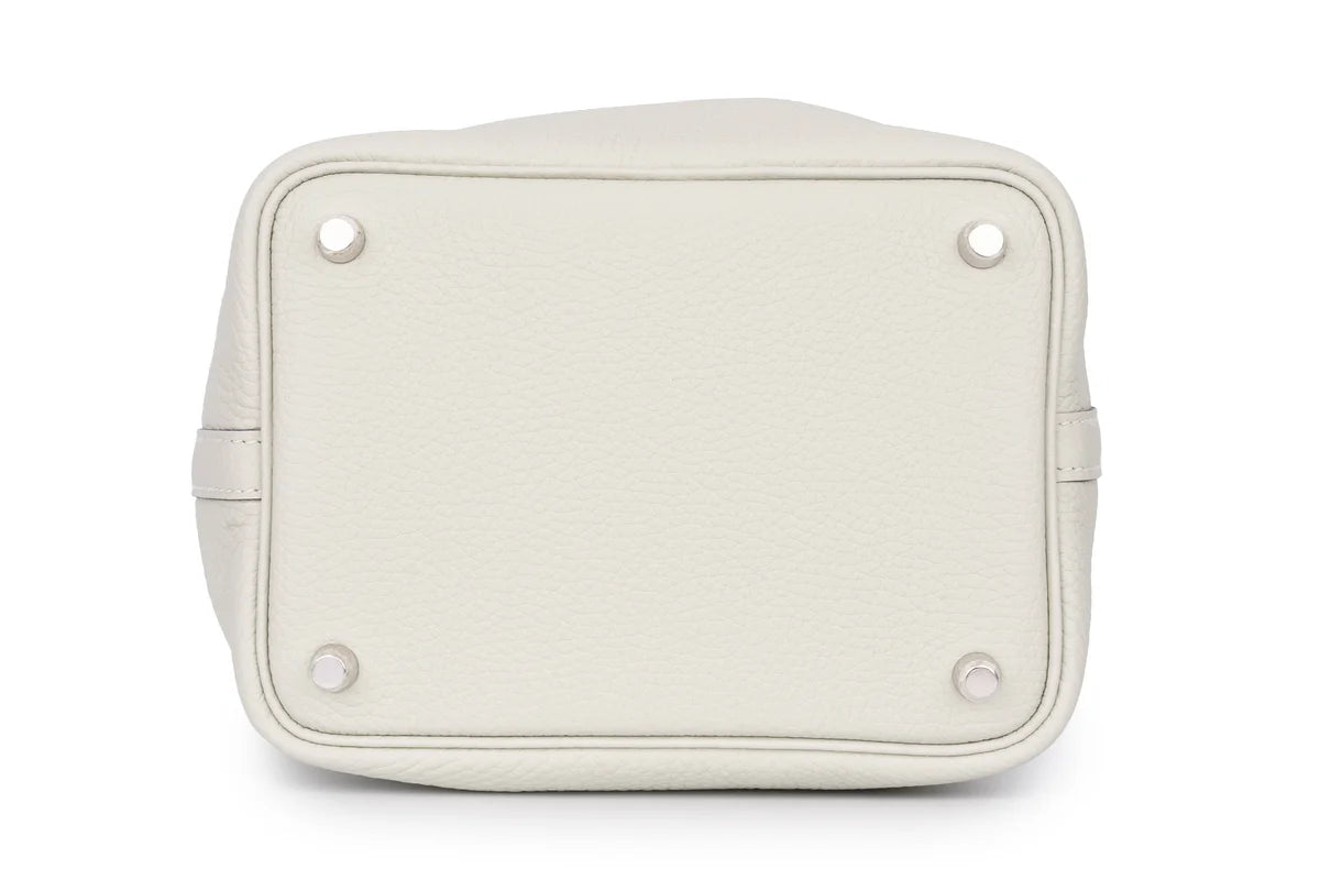 Hermès Picotin 18 Clemence Gris Neve Verso Menthe PHW