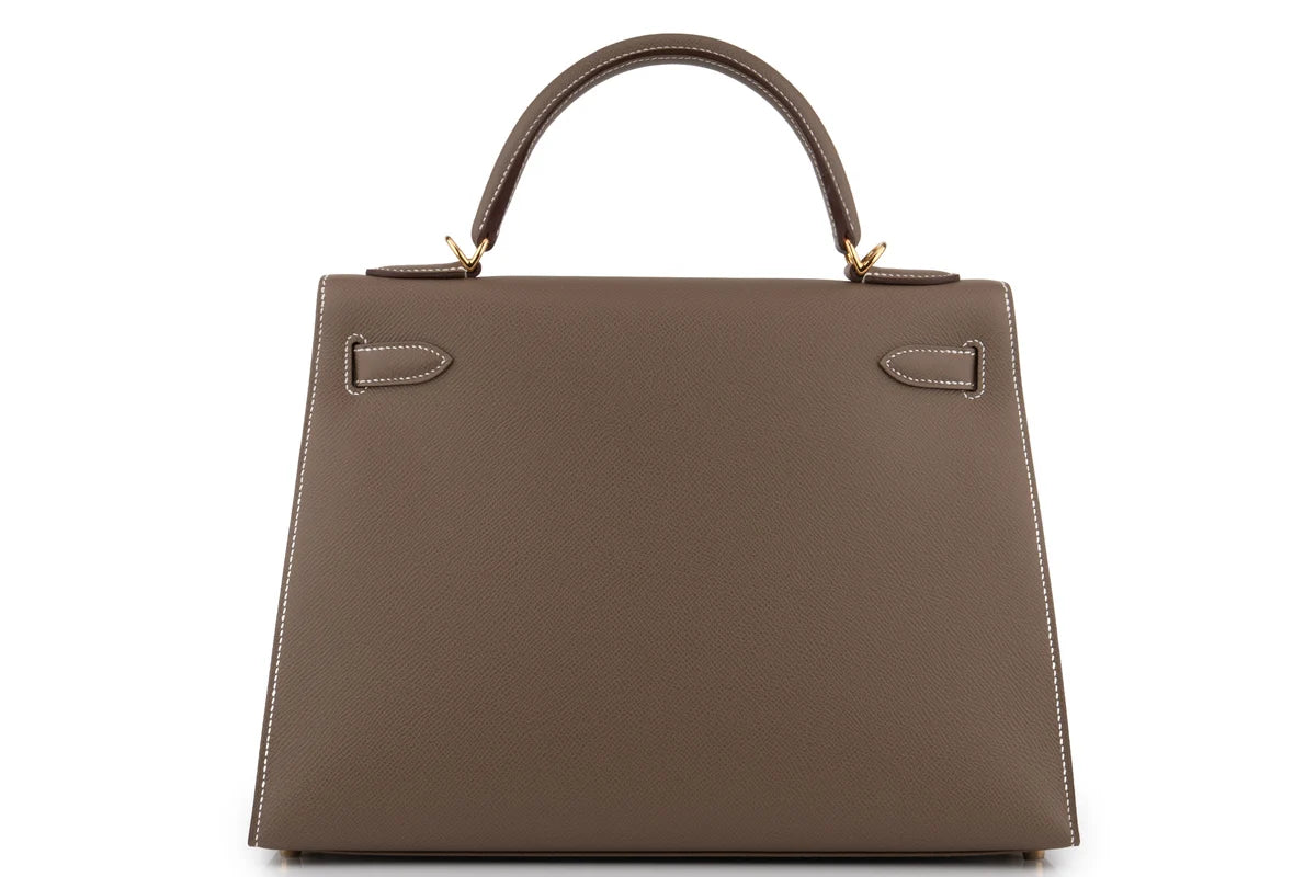 Hermès Kelly 32 Epsom Etoupe GHW