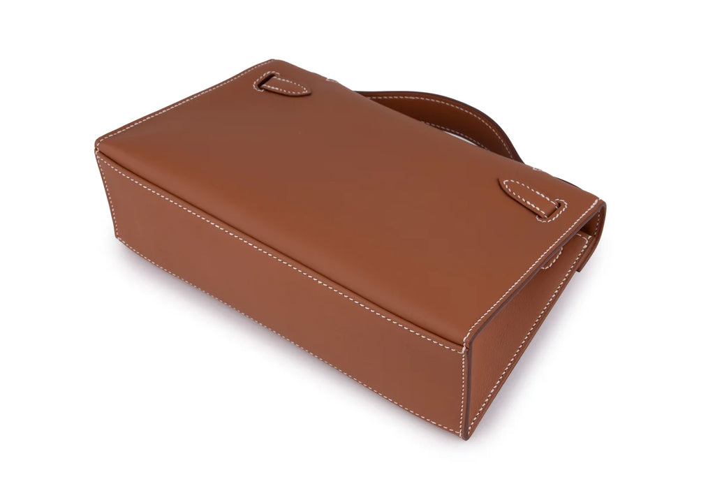 Hermès Kelly Pochette Swift Gold PHW