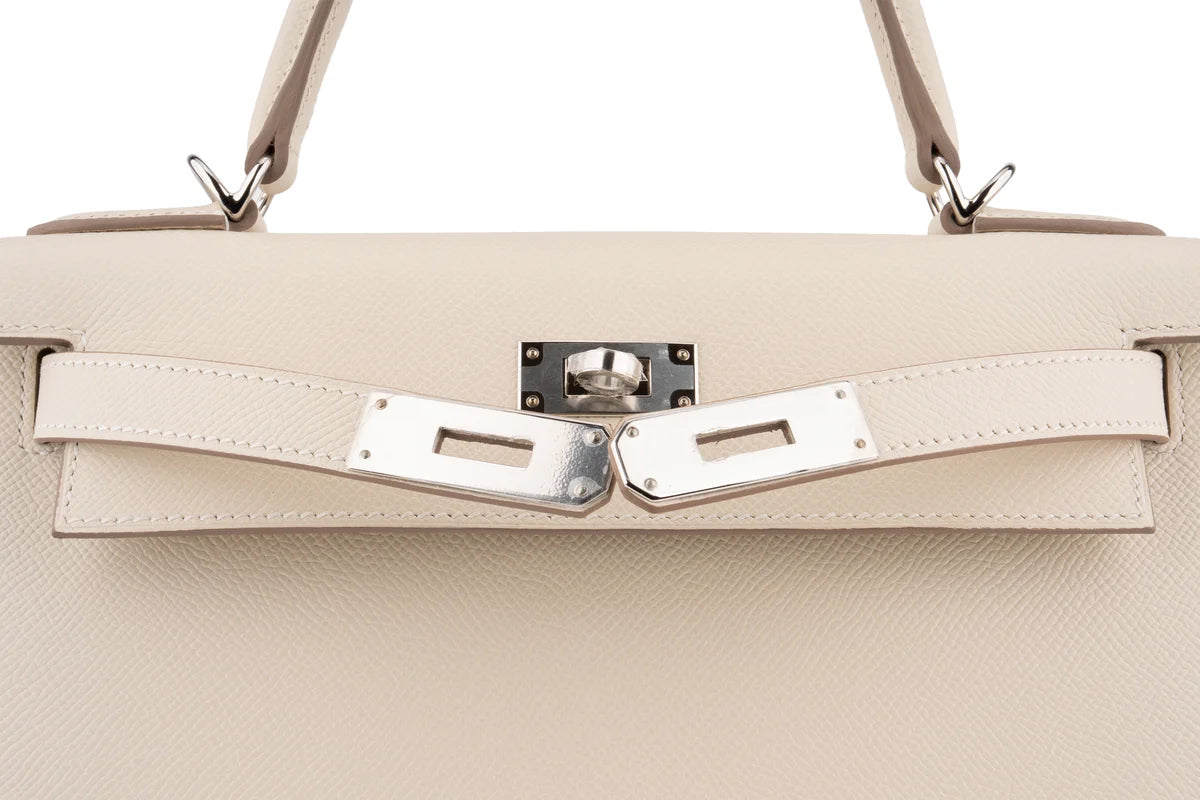 Hermès Kelly 28 Epsom Craie PHW