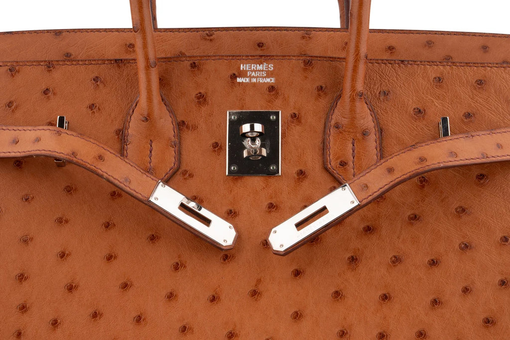 Hermès Birkin 35 Ostrich Cognac PHW
