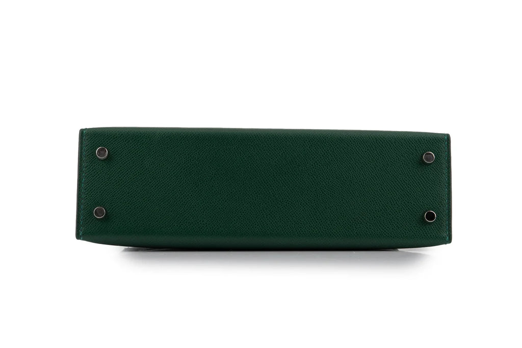 Hermès Mini Kelly Veau Madame Vert Moyen PHW