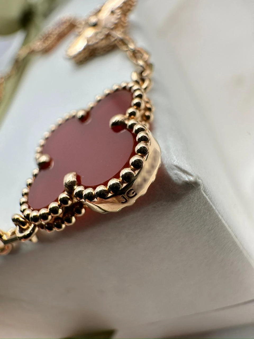 Van Cleef & Arpels Vintage Alhambra Bracelet Carnelian