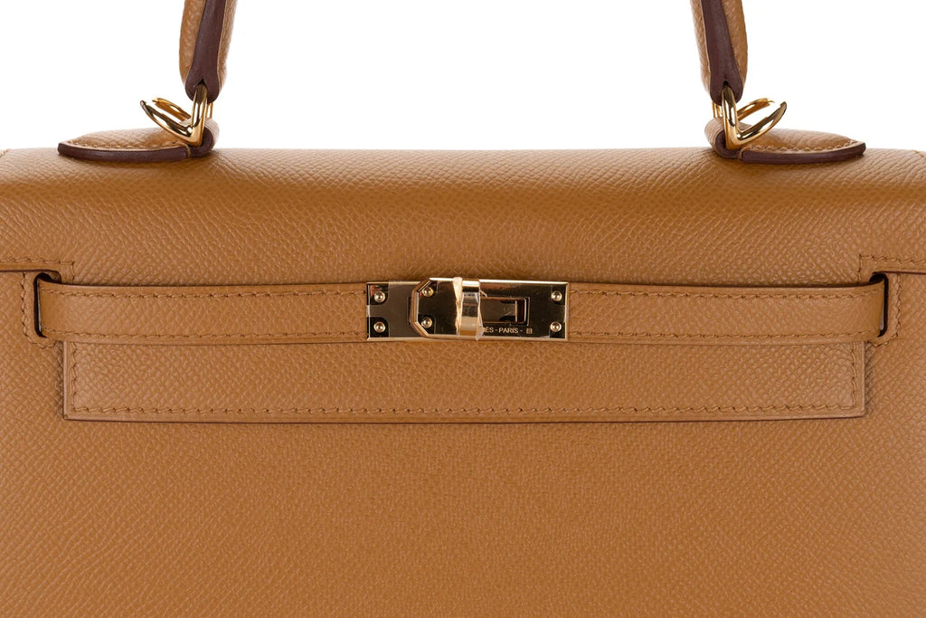 Hermès Kelly 25 Epsom Sesame GHW