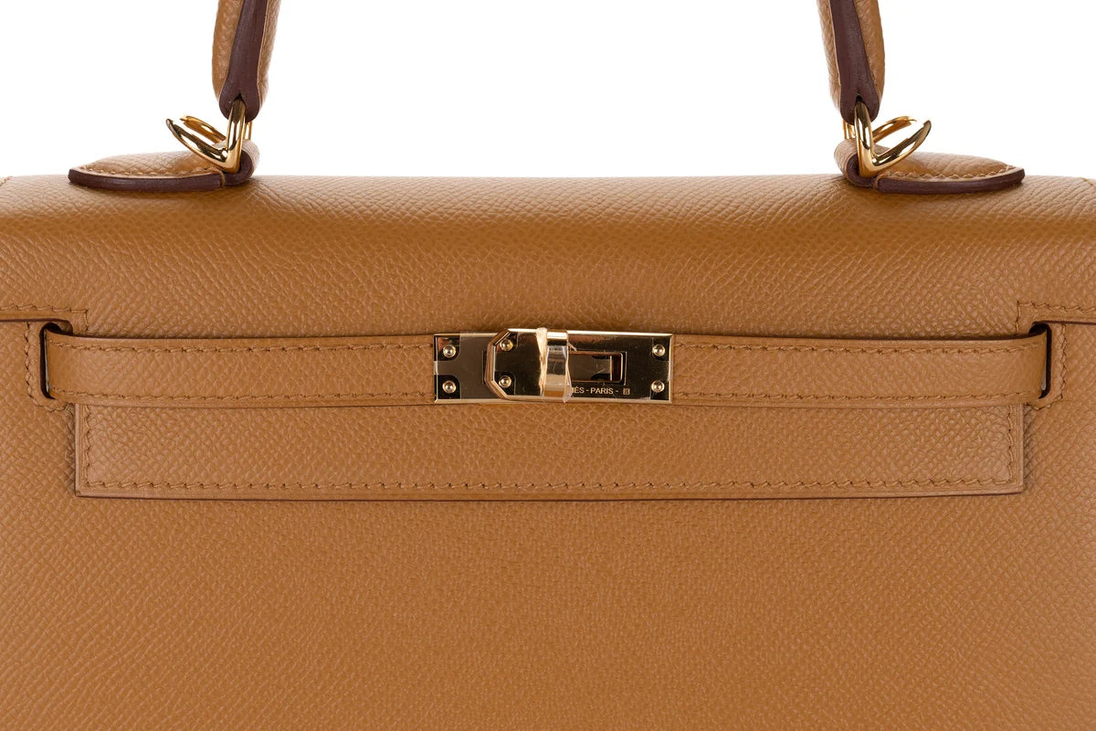 Hermès Kelly 25 Epsom Sesame GHW