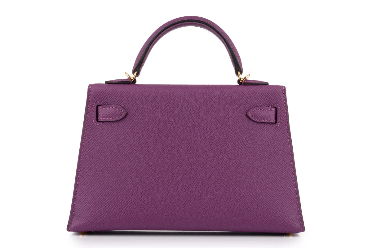 Hermès Mini Kelly Epsom Anemone GHW