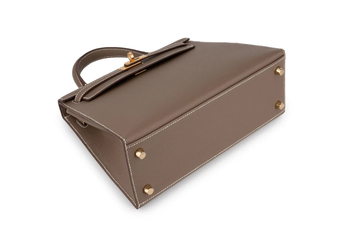 Hermès Kelly 25 Epsom Etoupe GHW