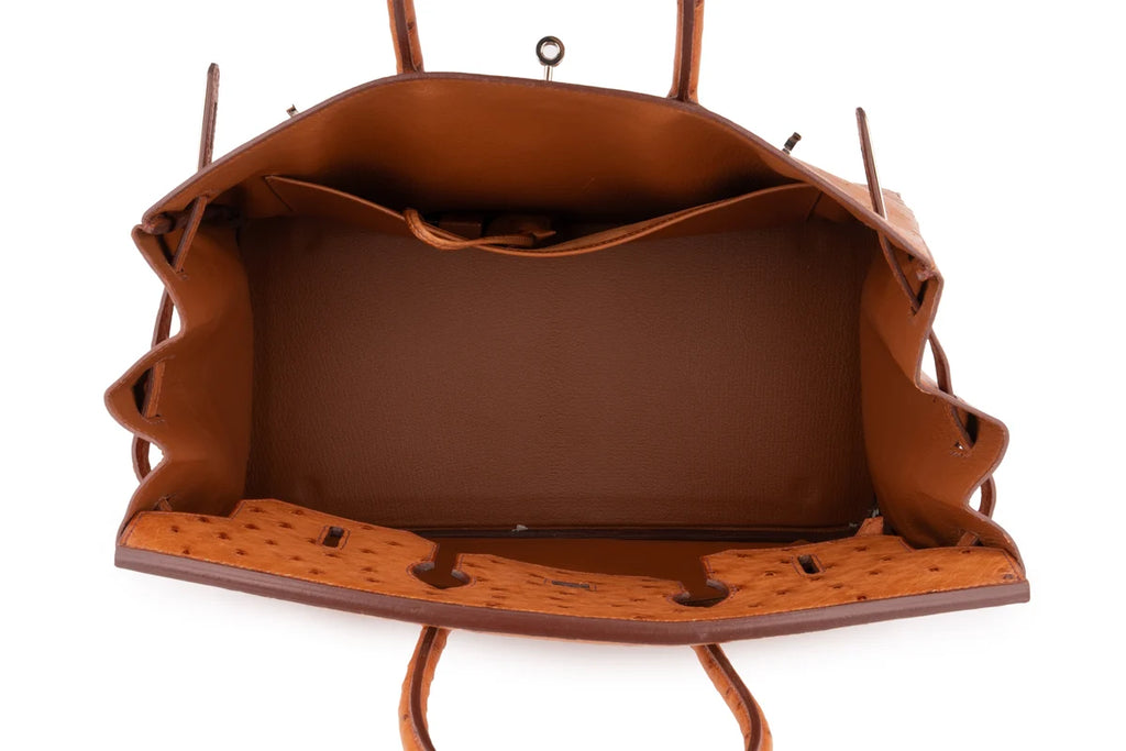Hermès Birkin 35 Ostrich Cognac PHW