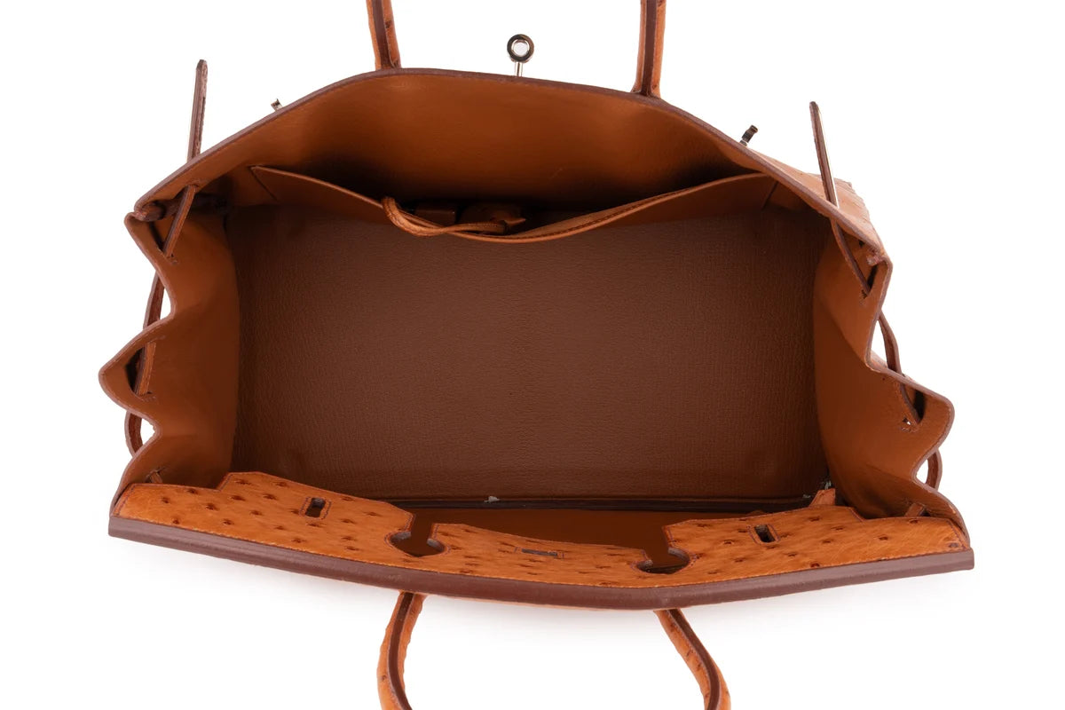 Hermès Birkin 35 Ostrich Cognac PHW