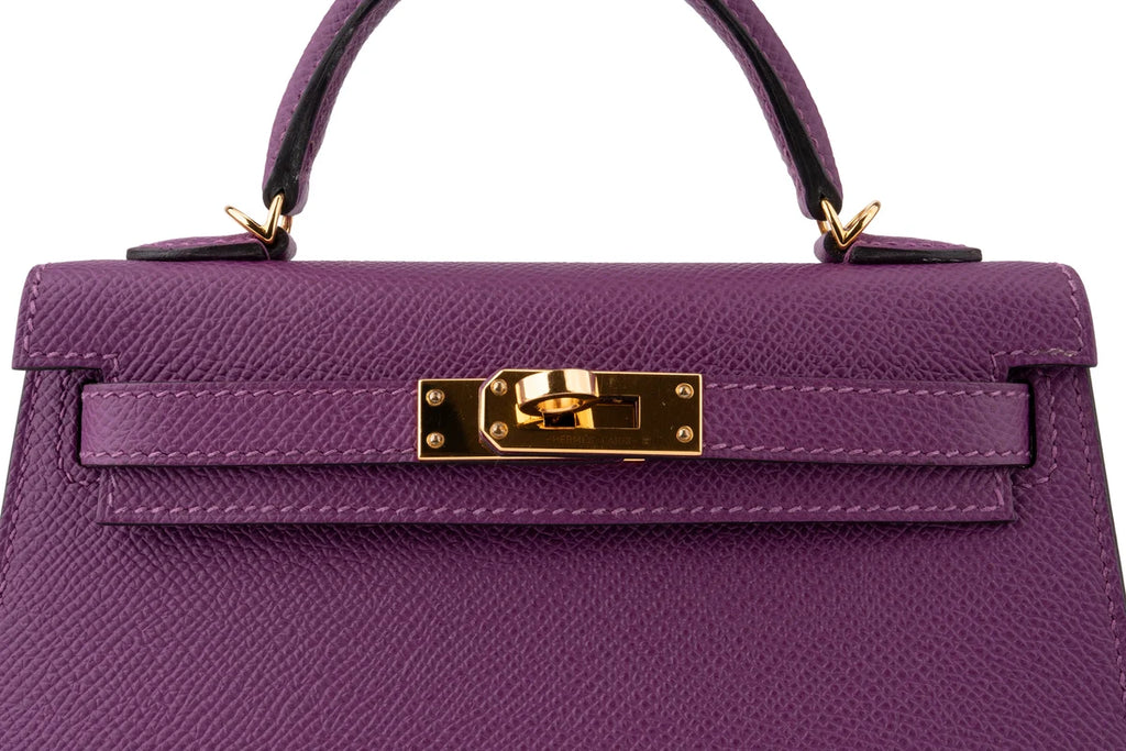 Hermès Mini Kelly Epsom Anemone GHW