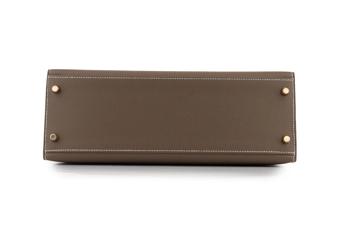 Hermès Kelly 32 Epsom Etoupe GHW