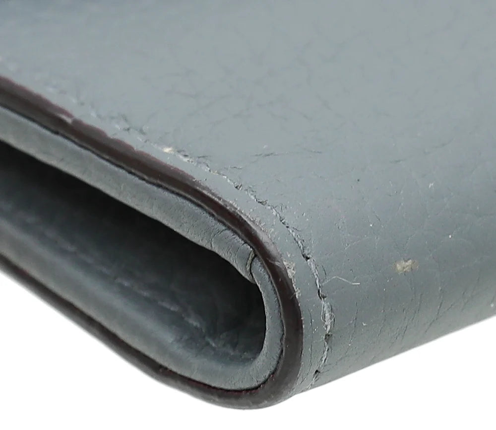 Christian Dior Dark Gray Diorissimo Slim Envelope Wallet