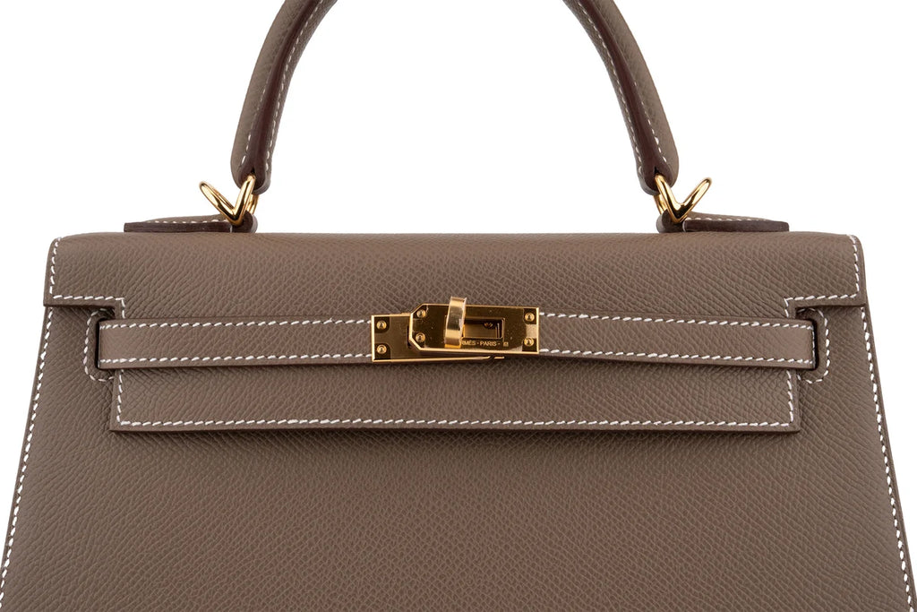 Hermès Kelly 25 Epsom Etoupe GHW