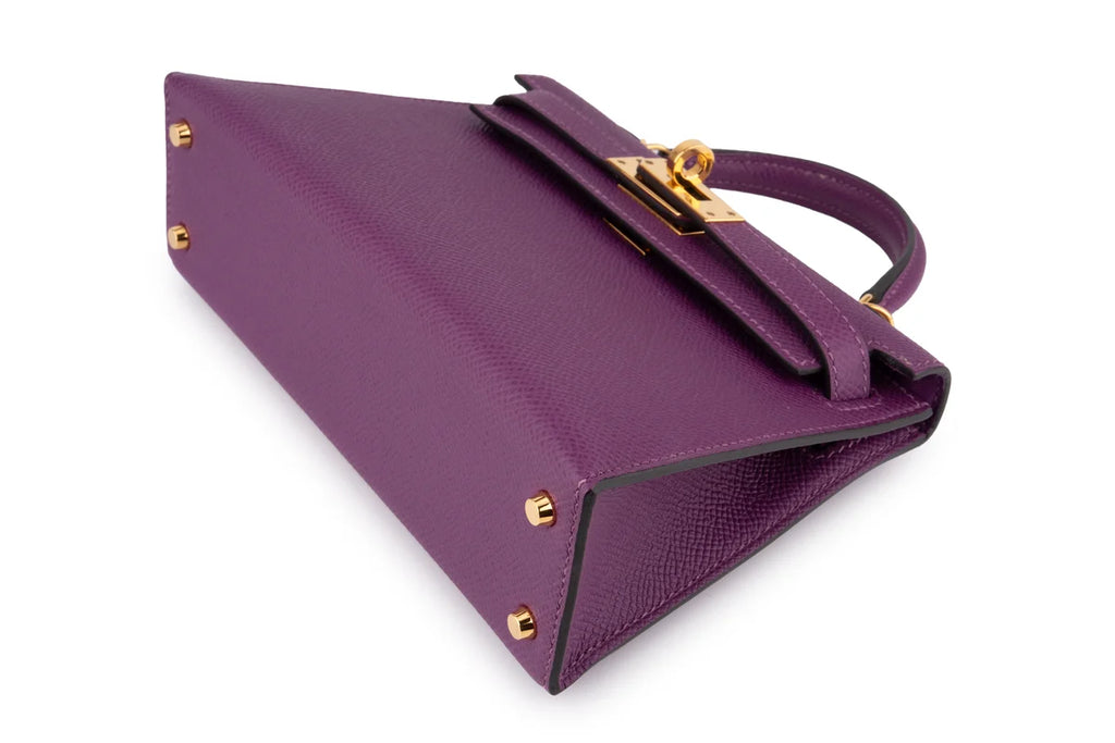 Hermès Mini Kelly Epsom Anemone GHW