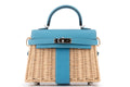 Hermès Mini Kelly Picnic Blue Du Nord PHW