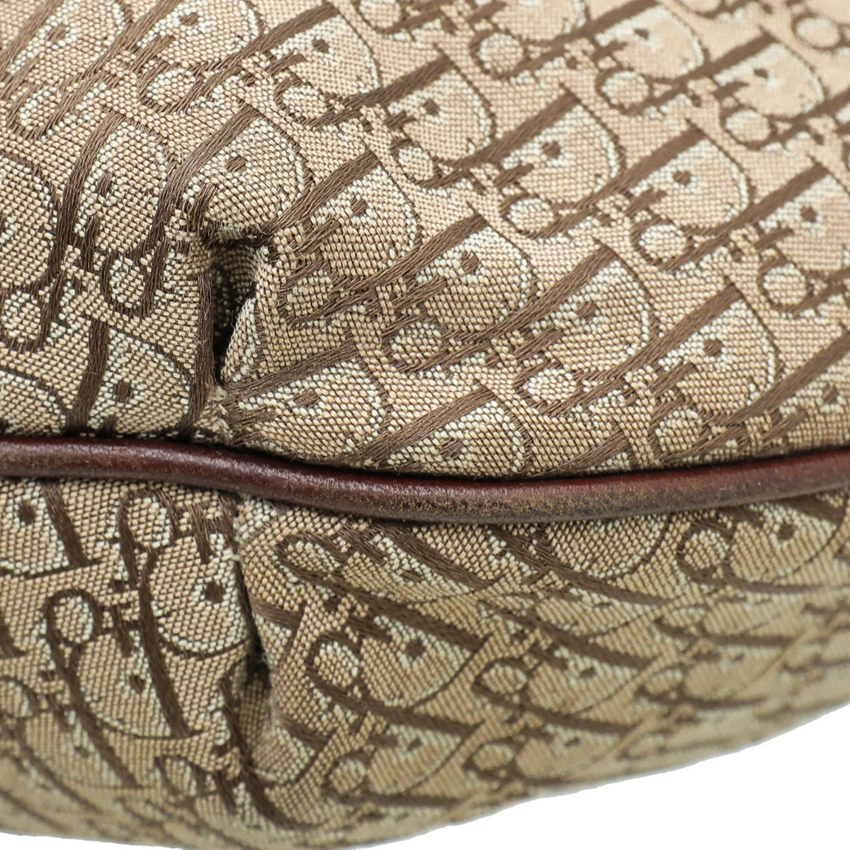 Christian Dior Light Brown Oblique Hobo Shoulder Bag