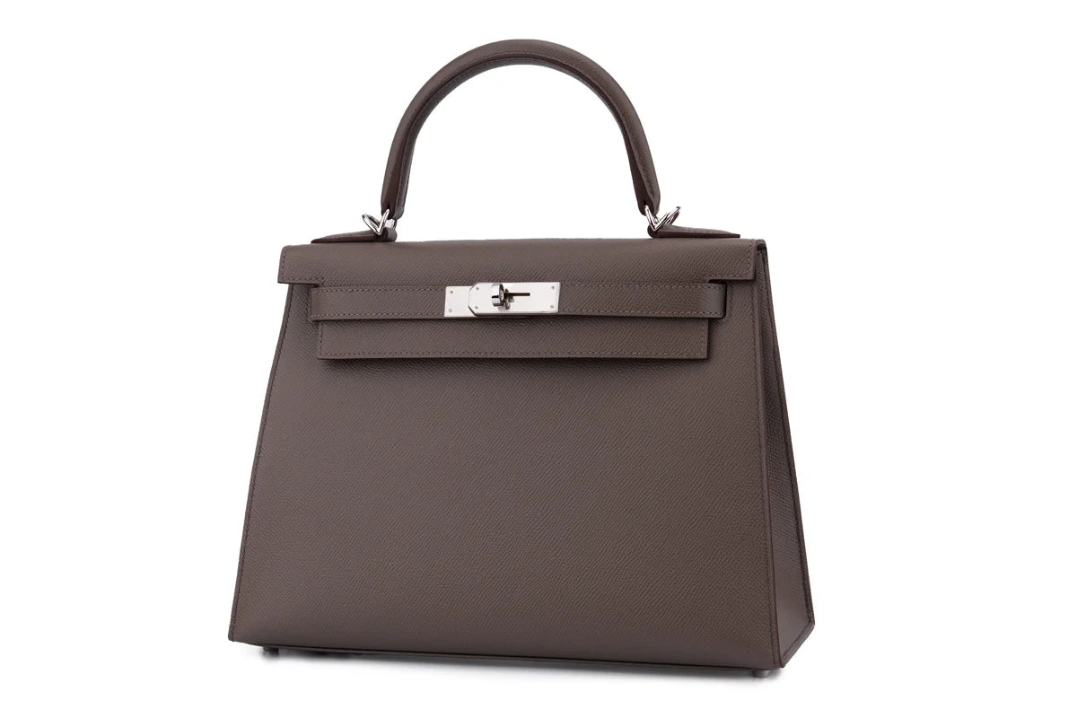 Hermès Kelly 28 Epsom Gris Etain PHW