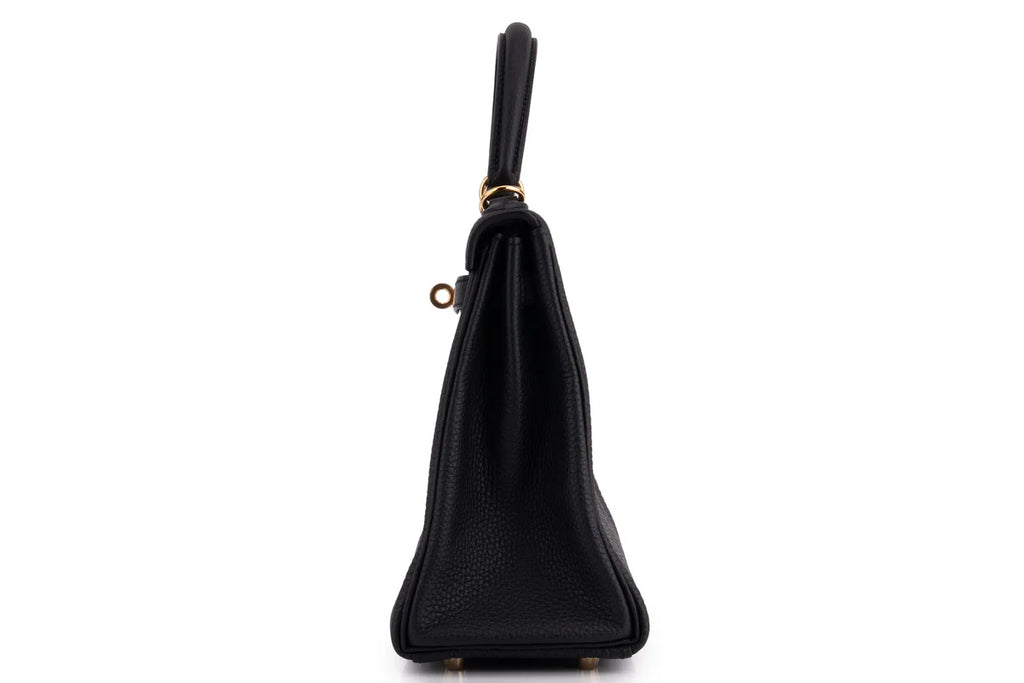 Hermès Kelly 25 Retourne Togo Noir GHW