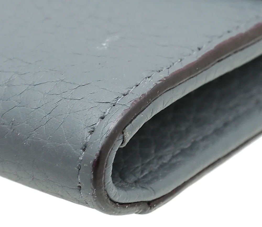 Christian Dior Dark Gray Diorissimo Slim Envelope Wallet