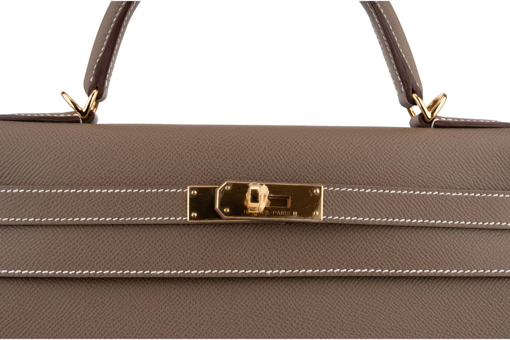 Hermès Kelly 32 Epsom Etoupe GHW
