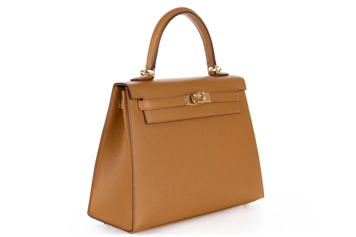Hermès Kelly 25 Epsom Sesame GHW