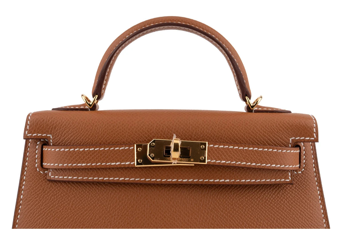 Hermès Mini Kelly Epsom Gold GHW