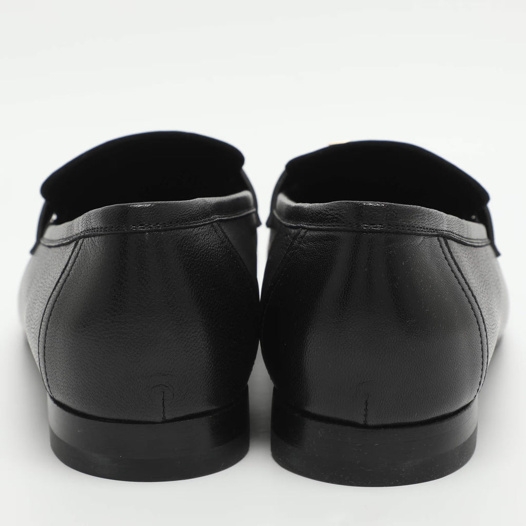 Hermes Paris Size 41 Black Leather Loafers