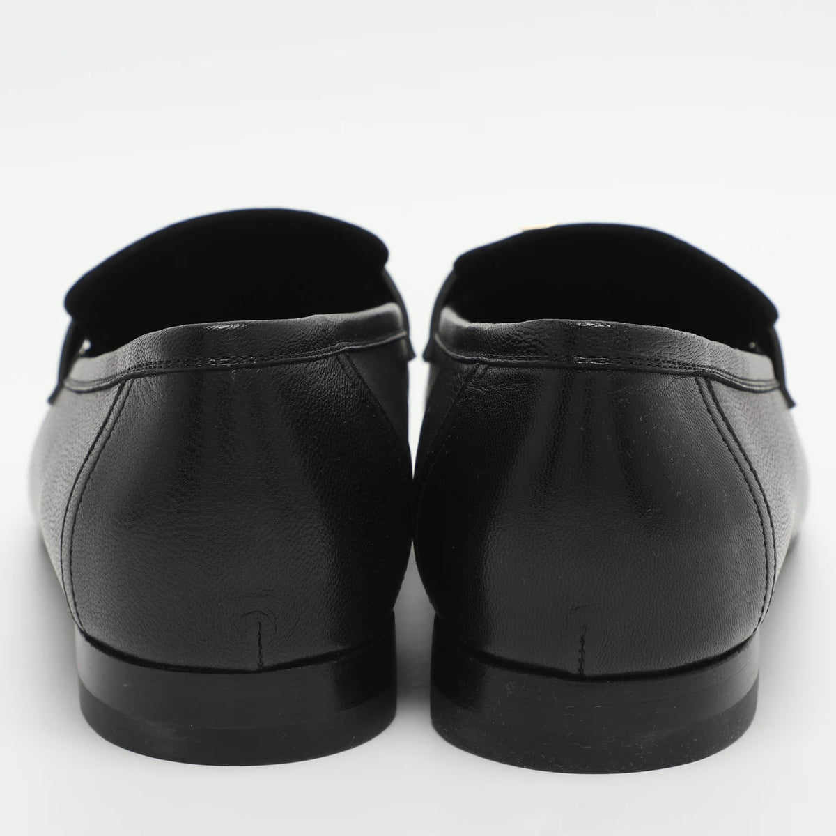 Hermes Paris Size 41 Black Leather Loafers