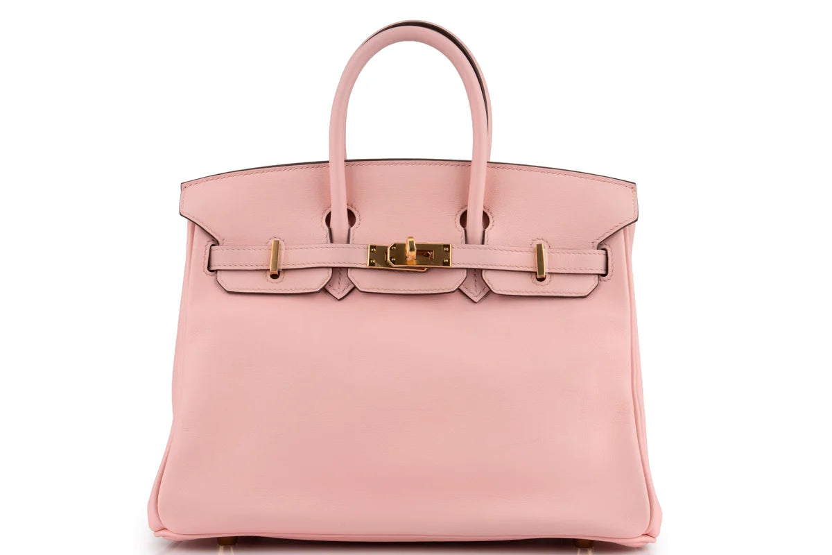 Hermès Birkin 25 SWIFT Rose Sakura GHW