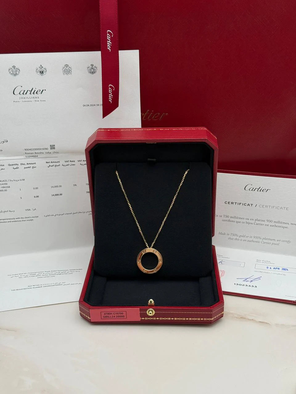 Cartier Love Necklace